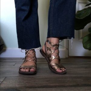 Sam Edelman Gold Gladiator Sandals